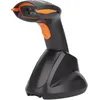 Wireless 2D 2D Wireless Barcode-Scanner Funk 1D, 2D CCD Schwarz, Orange Hand-Scanner inkl.