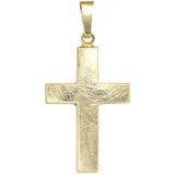 Kreuzanhänger JOBO "Anhänger Kreuz", gold (gelbgold 333), Schmuckanhänger, Damen, Gelbgold 333, 333 Gold