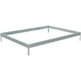 Elmar Jung floraworld Fundament-Rahmen für Gewächshaus silber