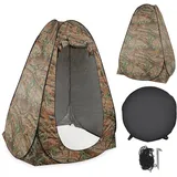 Fuerdich Faltbares Campingzelt, Pop-Up Zelt mit Aufbewahrungstasche, Modernes Angelzelt mit 3 Fenstern, Wasserdicht für Camping, Wandern, Angeln, Strand