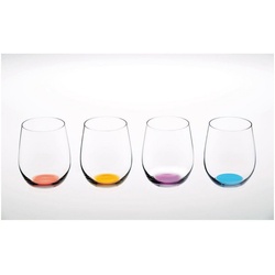 RIEDEL Glas Gläser-Set Happy O Vol. 2 Weinbecher 4er Set, Kristallglas weiß