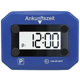 Logilink Digitale Parkuhr von LogiLink, geprüft durch KBA, mit automatischer Aktivierung, 24-Stunden-, Datum und Uhrzeit-Anzeige, SOS-Licht, Blau
