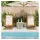 vidaXL Gartenstuhl 61,5 x 123 x 82 cm creme klappbar 2 St.
