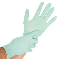 Hygostar® Safe Light Nitrilhandschuhe , puderfrei, mintgrün 27007 , 1 Packung = 100 Stück, Größe XL