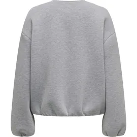 Only Stylische Jacke mit Reißverschluss und weitem Schnitt Größe: M-L - Grau - M/L