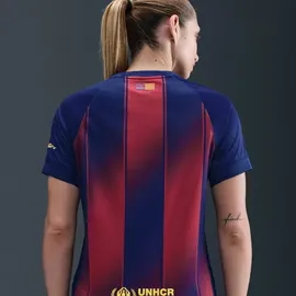 Nike Fc Barcelona Stadium Home Nike Replika-Fußballtrikot Mit Dri-Fit-Technologie Für Damen, Deep Royal Blue/Deep Royal Blue/Noble Red/Midwest Gold, M