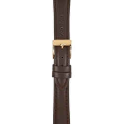 WATCHPEOPLE - STRAP - lederband dunkelbraun / 16 mm