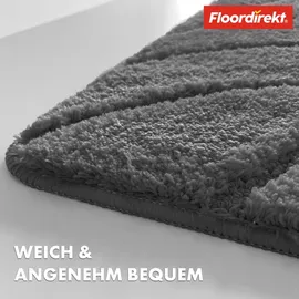 Floordirekt Badematte Maris Dunkelgrau 60 x 120 cm