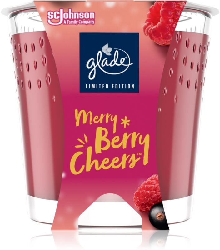 GLADE Merry Berry Cheers Duftkerze mit Duft Merry Berry Cheers 129 g