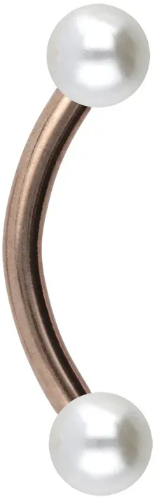 Chirurgenstahl Banane SYNTHETISCHE PERLEN