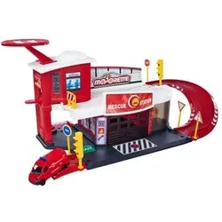 MAJORETTE 212050038 1:64 Creatix Rettungsstation + 1 Fahrzeug