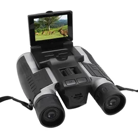 INF Digitales Fernglas mit Kamera, 12x32 Fernglas 48MP 2,5K Video -Foto -Recodier für Vogelbeobachtungen (Silver)