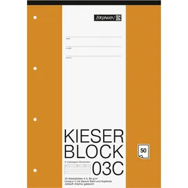 Brunnen Kieserblock A4 Lineatur 3 50 Blatt