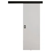 KIER FURNITURE Schiebetür Komplettset WERDI 70 - Innentüren Komplettset - Wohnzimmer Schiebetür - Modern Schiebetüren - Sliding Door - Tür Schwarz 76x205x1,6 cm