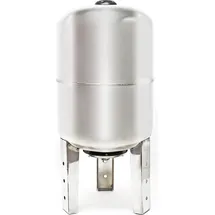 Wiltec Edelstahl Ausdehnungsgefäß 3 bar 50 l Grau