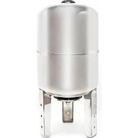 Wiltec Edelstahl Ausdehnungsgefäß 3 bar 50 l Grau