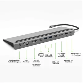 Belkin CONNECT USB-C 11-in-1 Multiport-Dock INC004btSGY