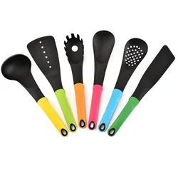 Kochbesteck Küchenhelfer Set 7-teilig Drehbar Kochen Küchenbesteck Gastronomie