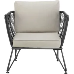 TECTAKE 2er Set Garten-Loungesessel Sundo im Rope-Design  2