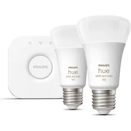 Philips Hue White and Color Ambiance 1100 E27 9W Starter-Kit (929002468810)