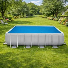 Happy People Pool-Abdeckplane blau 400x200 cm