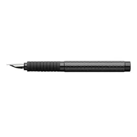 Faber-Castell 148820 - Füllfederhalter Basic Black Carbon, M, schwarz