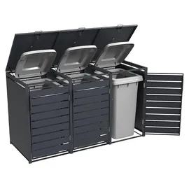 Weka Mülltonnenbox Gary 189,5 x 80 x 116 cm grau