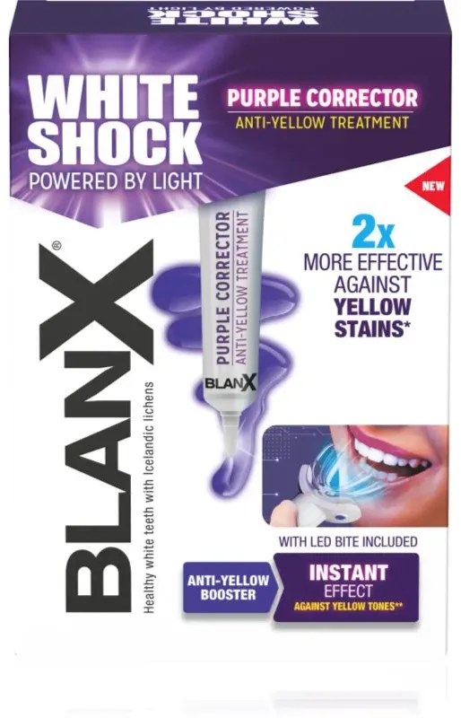 BlanX Shock Purple Treatment Bleichset für die Zähne