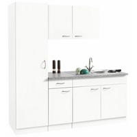 wiho Küchen Küche »Kiel«, ohne E-Geräte, Breite 190 cm, Tiefe 60 cm, weiß
