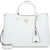 GUESS Handtasche Meridian Girlfriend Satchel Handtaschen Weiss Damen