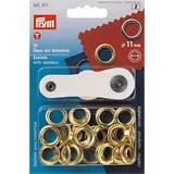 Prym Ösen mit Scheiben 11 mm 15 Stück