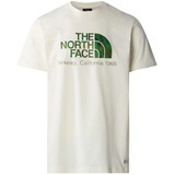 The North Face Berkeley California T-Shirt White Dune/Optic Emerald Generative Camo Print S