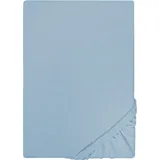 Castell Spannbettlaken Jersey 180 x 200 - 200 x 200 cm blau
