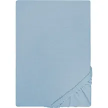 Castell Spannbettlaken Jersey 180 x 200 - 200 x 200 cm blau