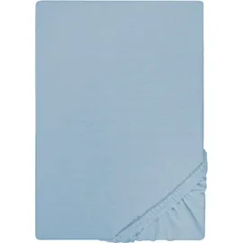 Castell Spannbettlaken Jersey 180 x 200 - 200 x 200 cm blau