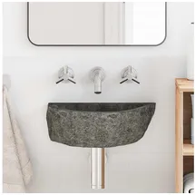 vidaXL Waschbecken Grau (30-37) x (25-30) x 12 cm Flussstein