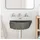 vidaXL Waschbecken Grau (30-37) x (25-30) x 12 cm Flussstein