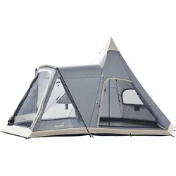 Zelt - Tipi Lavvu 460 Protect Plus - Indianerzelt für 6 Personen - 3m Stehhöhe One Size