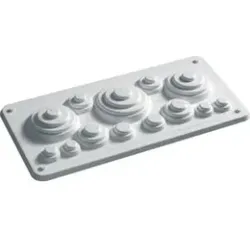 Hager FZ425 Leitungseinführung,univers,für plombierten Bereich, zum Ausschneiden, IP44/54.Leitungseinführung oben und unten für plombierten