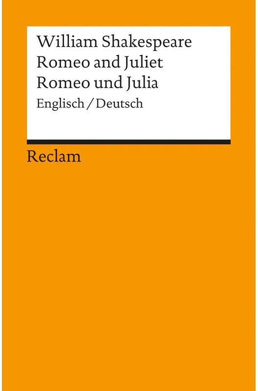Romeo And Juliet / Romeo Und Julia - William Shakespeare  Taschenbuch