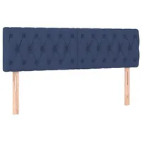 VidaXL Kopfteile 2 Stk. Blau 80x7x78/88 cm Stoff