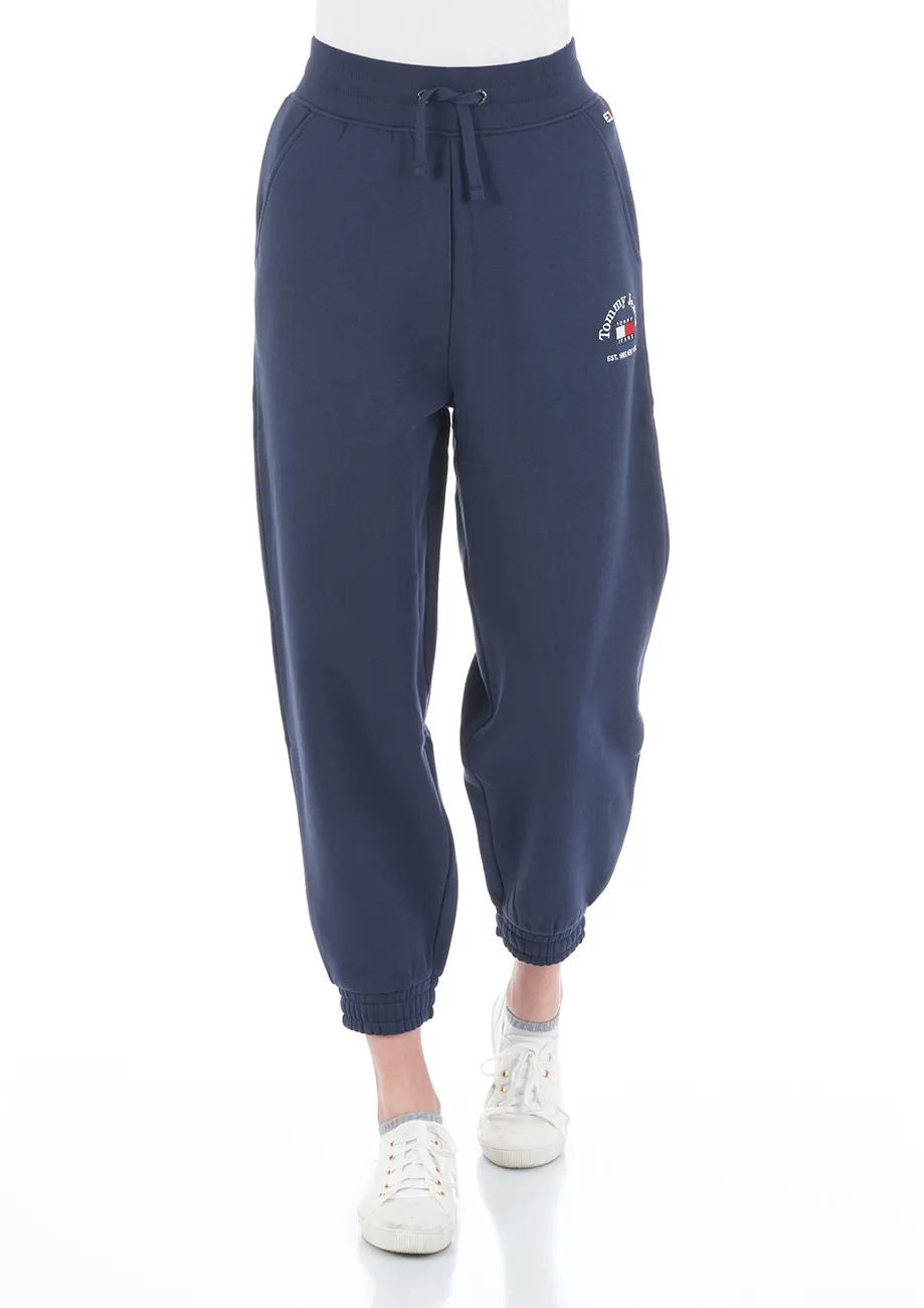 Tommy Hilfiger Damen Jogginghose TJW RLX TIMELESS TOMMY 1 Twilight Blau C87 Normaler Bund Tunnelzug XS