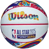 Wilson NBA All Star Mini Ball WZ3020201XB, Unisex basketballs, White, 3