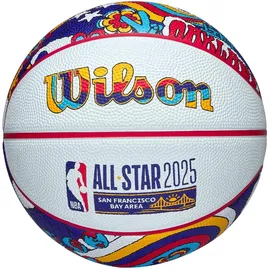 Wilson NBA All Star Mini Ball WZ3020201XB, Unisex basketballs, White, 3