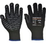 PORTWEST A790BKRXXL Anti-Vibrations-Handschuh, schwarz, Größe XXL