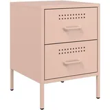 vidaXL Nachtschrank 2 Stk. 36 x 39 x 50,5 cm Rosa