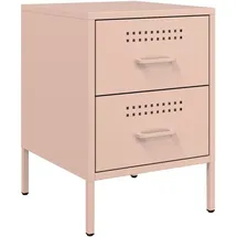 vidaXL Nachtschrank 2 Stk. 36 x 39 x 50,5 cm Rosa