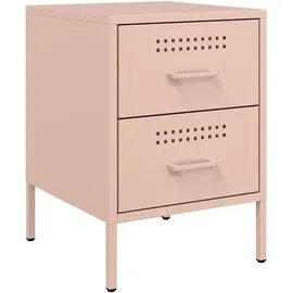 vidaXL Nachtschrank 2 Stk. 36 x 39 x 50,5 cm Rosa