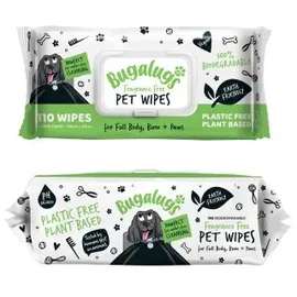 BUGALUGS Reinigungstücher für Hunde 110 Stück