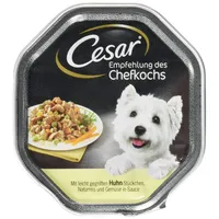 Cesar Schale 14 x 150 g - Landragout mit Huhn, Gemüse und braunem Reis